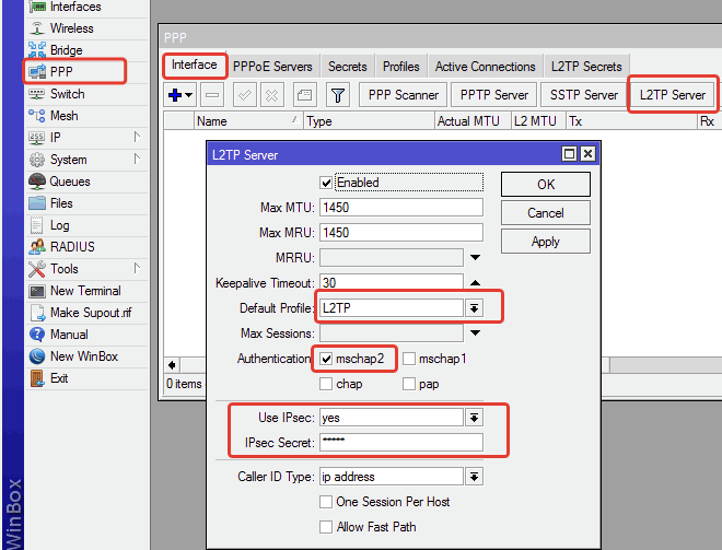 Настройка firewall mikrotik для l2tp ipsec